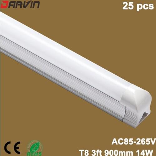 Integrated 3ft T8 Led Lamp Tube 900MM 14W 110V 265V Voltage Super Brightness SMD 2835 Led 220V Led Light 90CM Tube