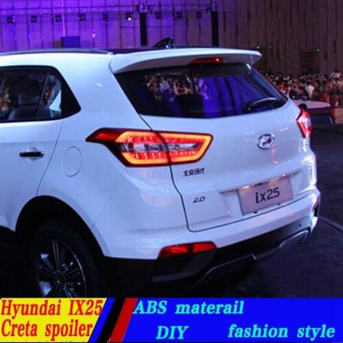 Use for hyundai IX25/creta spoiler ix25/creta spoiler High Quality ABS Material Car Rear Wing Primer Color spoiler