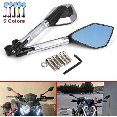 Newest Motorcycle Rearview Mirror CNC Aluminum View Side Mirrors for Yamaha XMAX 125 300 18-20 250 300 2017 2018 2019 2020 2021