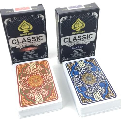 Pokers Game 10Sets/Lot Plastic Playing Cards Baccarat Texas Hold'em Waterproof Frosting Poker Card Board Bridge Entertainment