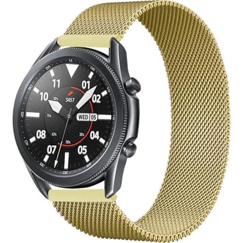 20mm Magnetic strap For Samsung Galaxy watch 3 45mm/Active 2/46mm/42mm Gear S3 Frontier 22mm bracelet Huawei GT/2/2e/Pro band
