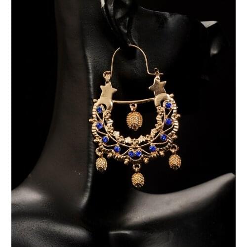 New Pink Stone Hedgehog Hook Earrings for Girls Cute Animal Drop Earrings Middle East Luxury Hoop Earrings Jewelry Gifts