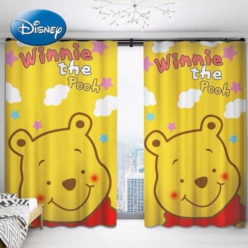 Disney Pooh Cartoon Childrens Room Environmental Shading Shading Curtains Bedroom Curtains