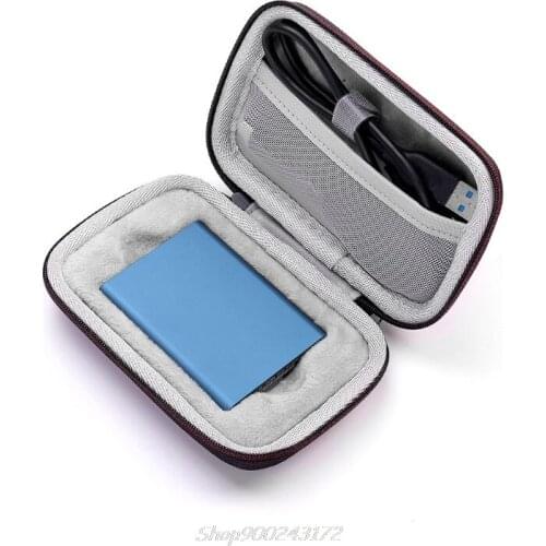 Storage Bag Carrying Box Case Organizer Cover Pouch Hard Shell Shockproof Travel for T1 T3 T5 Portable 250GB 500GB 1TB 2 Jy21 20