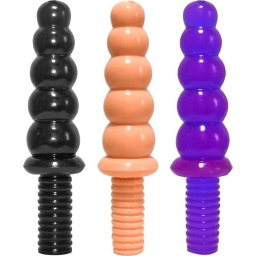 Super Huge Butt Plug Thruster Big Handle Anal Plug Pull Beads Anus Expansion Stimulator Prostate Massage Sex Toys for Unisex
