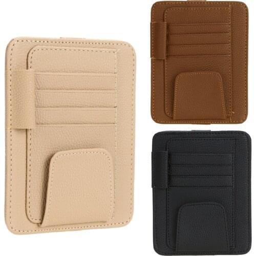 Universal Car Sun Visor Organizer sun visor storage bag car CD bag Glasses Sunglasses Cards Tickets sun visor storage bag