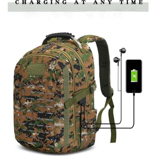 Waterproof Tactical Backpack 40L Night Fuorescent Military Rucksacks 1000D Nylon Outdoor Camping Hiking Fishing Hunting Bags
