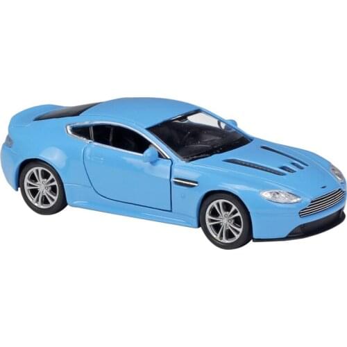 WELLY Diecast 1:36 Scale Simulator Aston Martin V12 Vantage Pull Back Metal Model Car Alloy Toy Car Vehicle For Kids Gifts