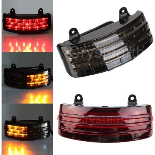 Motorcycle Tri-Bar Rear Fender LED Tail Brake Turn Signal Light For Harley Touring Street Glide FLHX 06 07 08 09 /EFI FLHXI 2006
