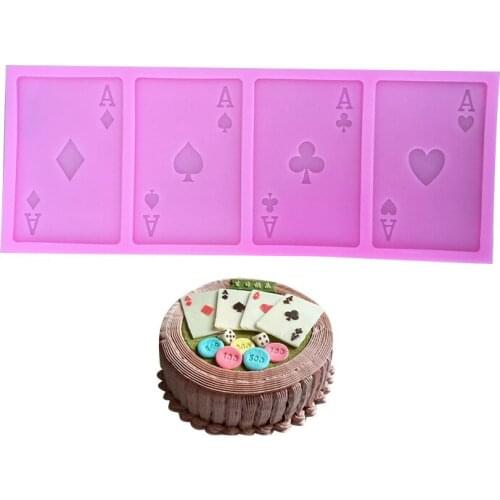 West Point Baking Fondant Cake Tool DIY Baking Cake Mold Playing Card Decoration