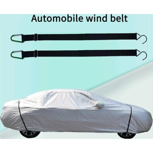 2pcs Car Clothes Fixed Rope Strap Elastic Automobile Hood Fixed Rope Strap Fixed Elastic Band Universal Car Cover Wind Belt
