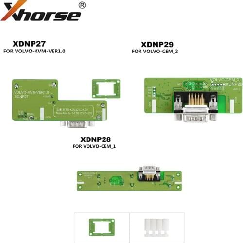 Xhorse XDNPP2 Solder-free Adapters for Volvo 3Pcs Set Work with MINI PROG and KEY TOOL PLUS