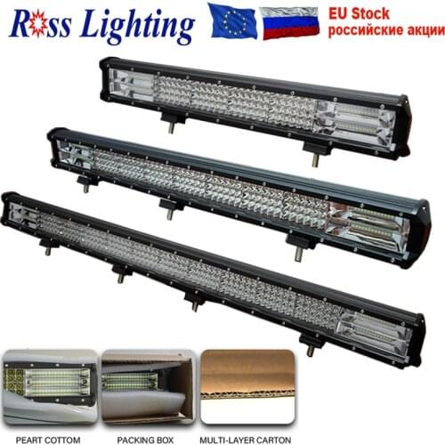 4-Row Combo LED Bar Offroad 17-36" Spot Flood 12V 24V LED Light Bar for Car Boat Truck Suv 4x4 Tractor Atv LED Work Light