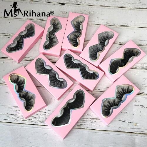 5/10/20/30 Pairs 25 MM Mink Lashes Wholesale Items Wispy Fluffy 8D False Eyelashes Box Package Thick Lash Extension Supplies