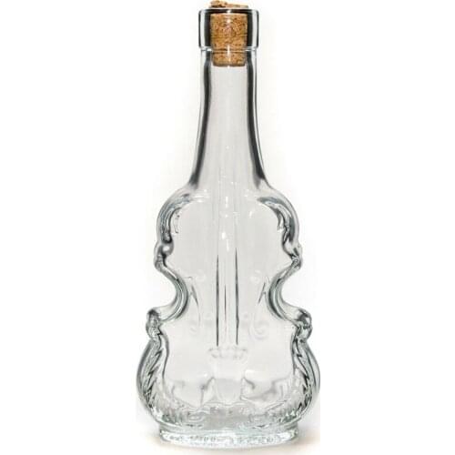 Promotion - DIY Paintable Home Garden Glass Christmas Xmas Decoration Ornament 120mm Glass Violin Bottle, 5/Pack