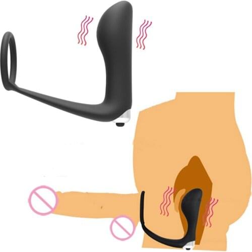 Prostate Massage Adult Vibrator Sex Toys Masturbator for Men, Silicone Vibrating Anal Plug Butt Plug Gay Products for Adult 18