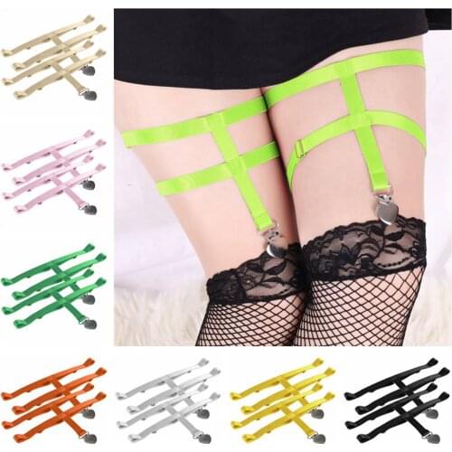 Bondage 2pc Thigh Bands Harness Fashion Stocking Belt Garters Fetish Exotic Costumes Punk Underwear Accessories Sword Belt