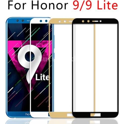 Case On Honor 9 Lite Light Full Cover Tempered Glass For Huawei Honer Hono Onor Honor9 9lite 9light Lai Honor9lite Tremp Phone