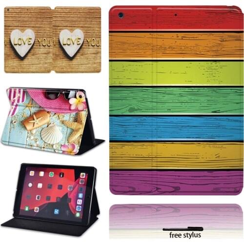 Tablet Folio Flip Case Stand Cover -For Apple IPad/iPad Mini /iPad Air/iPad Pro 7.9 9.7 10.2 10.5 11 Inch Tablet Case + pen