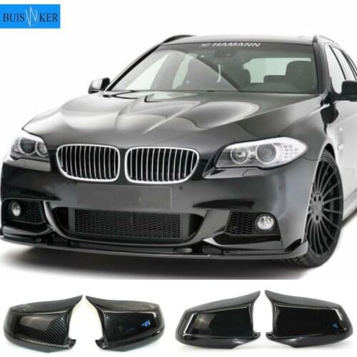 Black Mirror Covers Fit for Bmw 5 Series F10/F11/F18 Pre-Lci 11-13 Mirror Caps Replacement Side Mirror Caps Rear Door Wing Rear