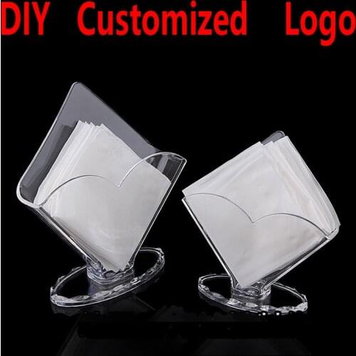 Home Paper Rack Acrylic Art Tissue Rack Car Home rhombus Shape Tissue Box Container Towel Napkin Holder for Hotel Restaurant