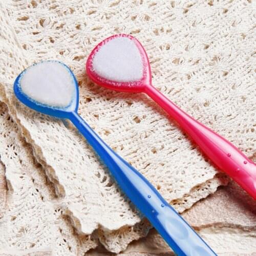 Double Heads Toothbrush Tongue Cleaning Tooth Safe Scraper Oral Hygiene Clean Tool M2