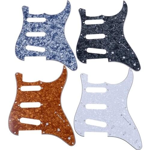 Guitar Pickguard Electric Guitar Pickguard Scratch Plate For Strat Stratocaster Black Instruments & Gear