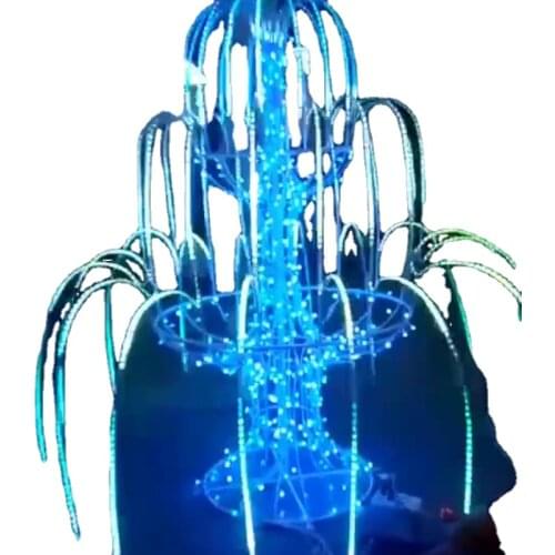 2021 Hot sale new flashing led ring fashion ring for theme party supplies Fountain Sculpture LED Rope Lights