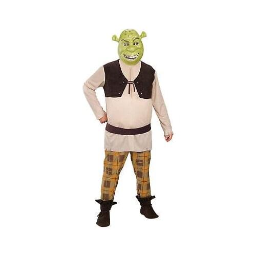 Custom Made Shrek Cosplay Costume top+pant+mask+gloves 11