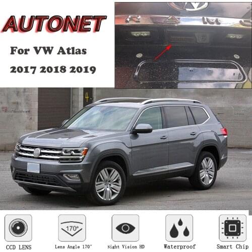 AUTONET Rear View camera For Volkswagen VW Atlas 2017 2018 2019/Original Factory Style/Trunk Handle HD Night Visioin Camera