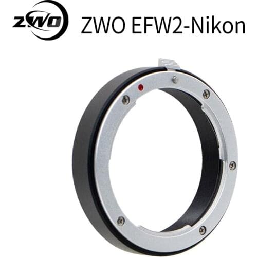ZWO EFW2-Nikon adapter ring is suitable for connecting 2" filter wheel Nikon lens