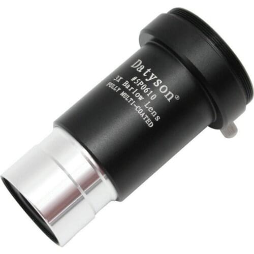 Metal Achromatic 3x Barlow Lens Astro Telescope Eyepiece Camera Fit - M42 1.25" 31.7mm Fully Multi- Coated Green film Lens