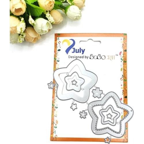 Stars Metal Cutting Dies Stencil Scrapbooking DIY Album Stamp Paper Card Embossing Decoration 449E