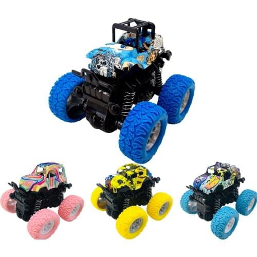 Mini Inertial Off-Road Vehicle Pullback Children Toy Car Plastic Friction Stunt Car Juguetes Carro kids toys for boys