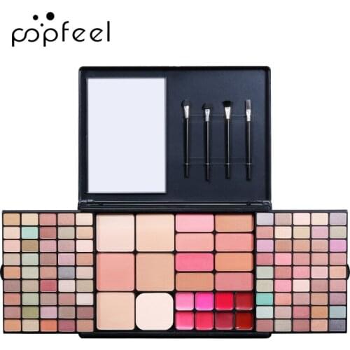 Makeup Kit 90 Eye Shadow + 8 Lip Gloss +8 Blush +4 Foundation Full Professional Makeup Set Box Cosmetics For For Women Lady