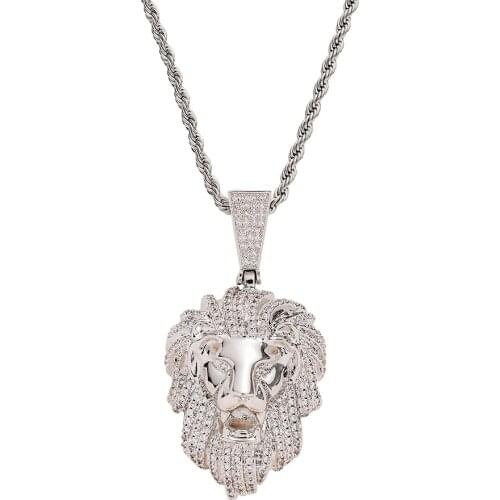 Iced Men And Women Hip Hop Necklace Brass CZ Pendants CN283