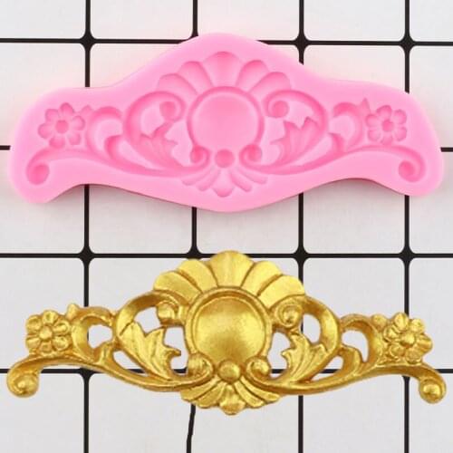 Sugarcraft Relief Flower Cupcake Topper Silicone Mold Party Candy Clay Chocolate Mold Cake Border Fondant Cake Decorating Tools