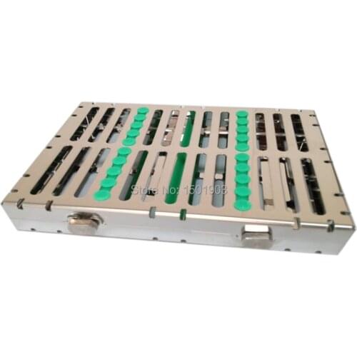 Dental Equipments & Accessories Stainless Steel Dental disinfection box Instrument disinfection box (10pcs instruments loaded)