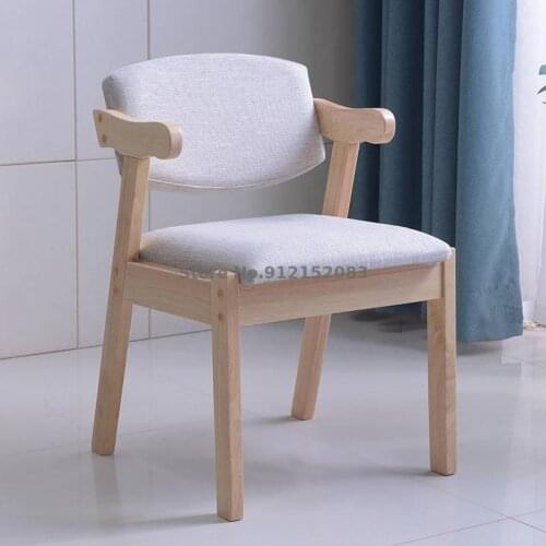 Solid wood chair simple dining chair stool back chair home desk chair makeup chair nordic chair wooden chair restaurant