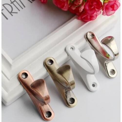 Pot Hanger Hooks Handbag Bag Hanger Hooks Wall Door Bath Double Prong Coat Hook Hanger 2 Holes Hardware Antique 70x45mm 2Pcs