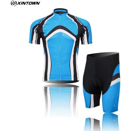 XINTOWN Mens Summer Cycling Jersey Cycling Clothing Short Sleeve Riding Outdoor Sport Bike Wear Mtb Breathable Bicycle Clothing