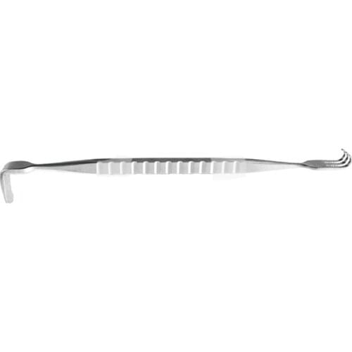 Animal Orthopaedic Apparatus Pet Double Head Skin Hook Tissue Muscle Spreader Retractor Three Tooth Deep Pull Hook