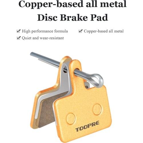 RISK 1 pair Bicycle Disc Brake Pads Full Metal Material Orange Cycling MTB Mountain Bike Brake Pad For Downhill XT SHIMANO AVID