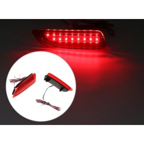 1Pair FTT Rear Bumper Lights LED Reflector Brake Stop Signal Running Lamp For Toyota Corolla Lexus CT200h