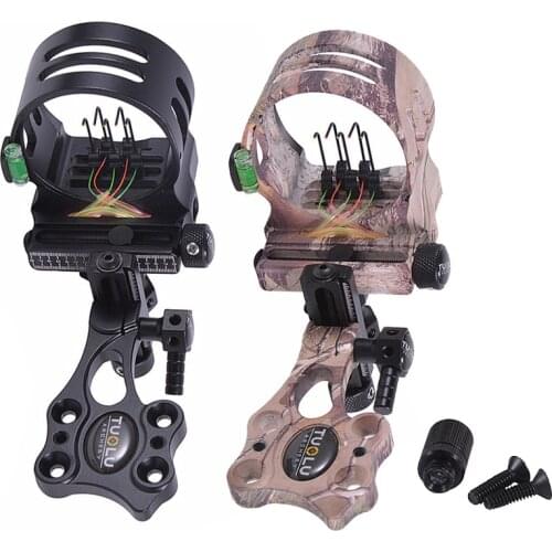 1pc 5 Pin Archery Bow Sight Micro-adjust with 0.029 Fiber CNC Aluminum Alloy Machined Compound Bow Shooting Hunting Accessories