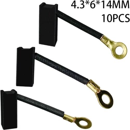 10 PCS 4.3*6*14 MM Pistol drill Carbon brush Electric drill brush Electrical tools Parts