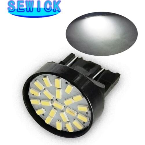 100x T20 LED 7443 7440 W21/5W 3014 1206 22 SMD car reversing backup lamp stop brake light turn steering direction indicator lamp