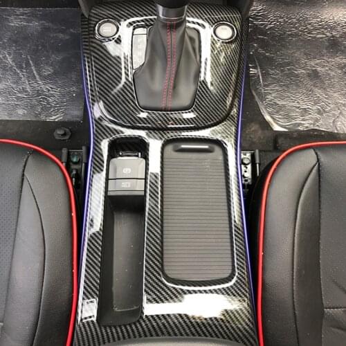 Car Styling Accessories For Hyundai Kona Encino 2018 2019 Interior Gear Box Protection Cover Decorative Sequins Trim Car Sticker