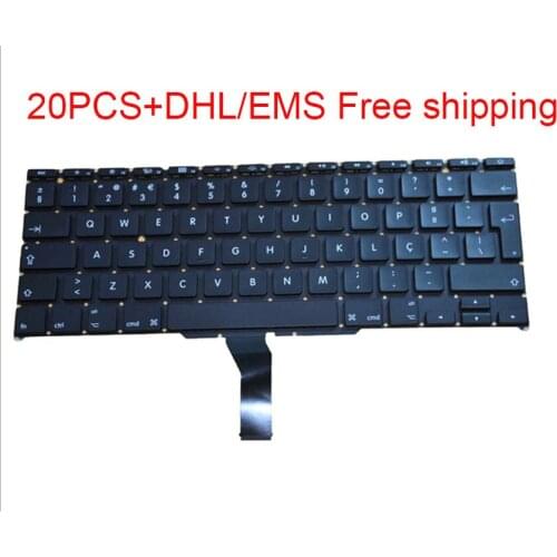 Free DHL/EMS 20pcs Keyboard For Macbook air 11-inch A1465 A1370 PT Portuguese Keyboard 2011 2012 2013 2014 2015 Brazilian