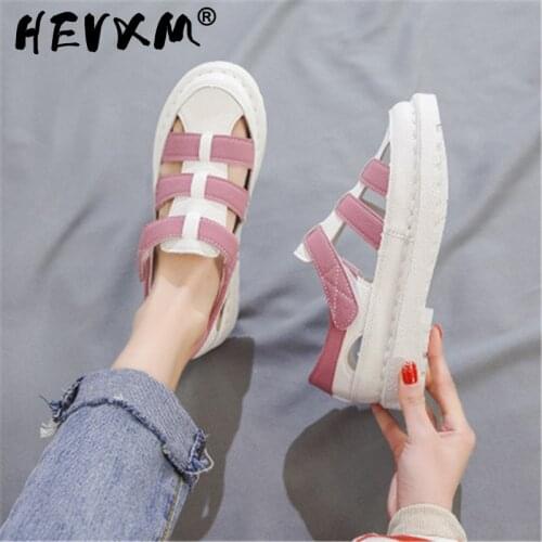 Summer Vacation Flat Sandals Women New Fashion Flats for Ladies Sweet Style Summer Hollow Shoes for Students Sandals Eu 35-40
